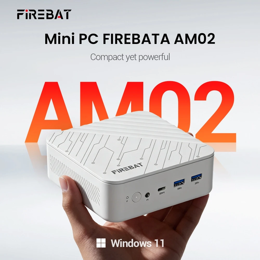 FIREBAT AM02 Mini PC: Ryzen 7 H, Radeon 780M, τριπλή οθόνη, Wi-Fi 6 στα 269€ από Geekbuying!