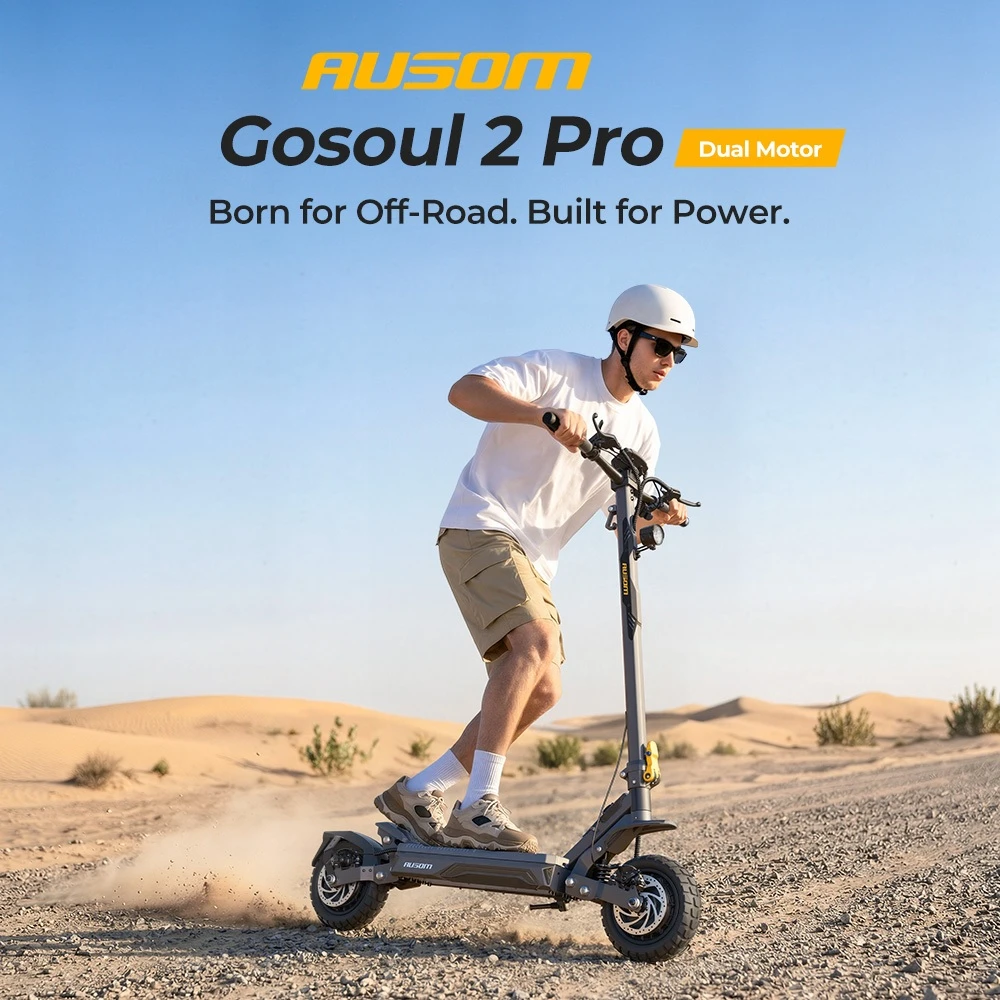 Ausom Gosoul 2 Pro: Το απόλυτο Dual Motor Scooter 2000W με αυτονομία 90km, μόνο 649,00€ στο Geekbuying!