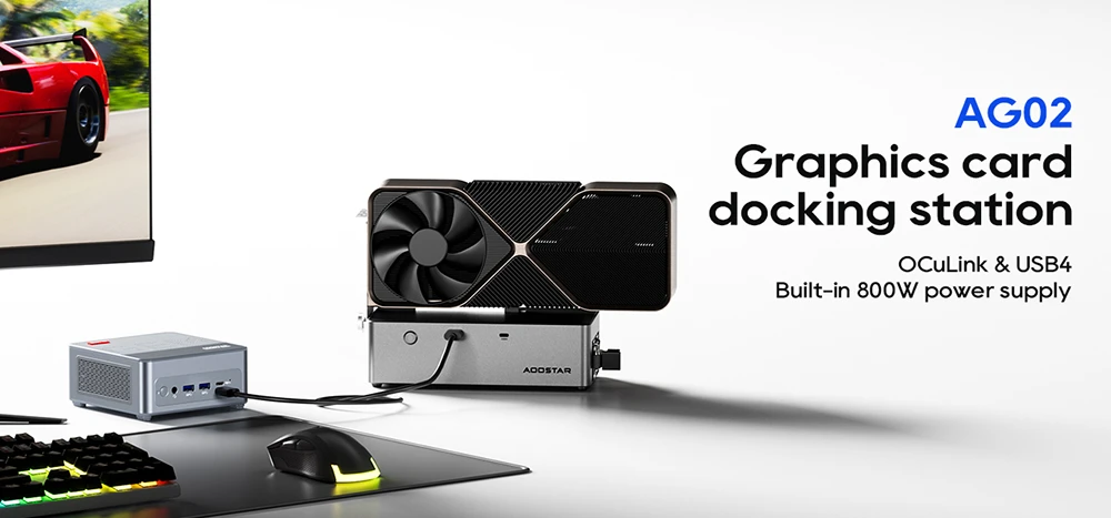 AOOSTAR AG02 eGPU Dock με Oculink, USB4 και 800W PSU – Μόνο 205,00€ στο Geekbuying!