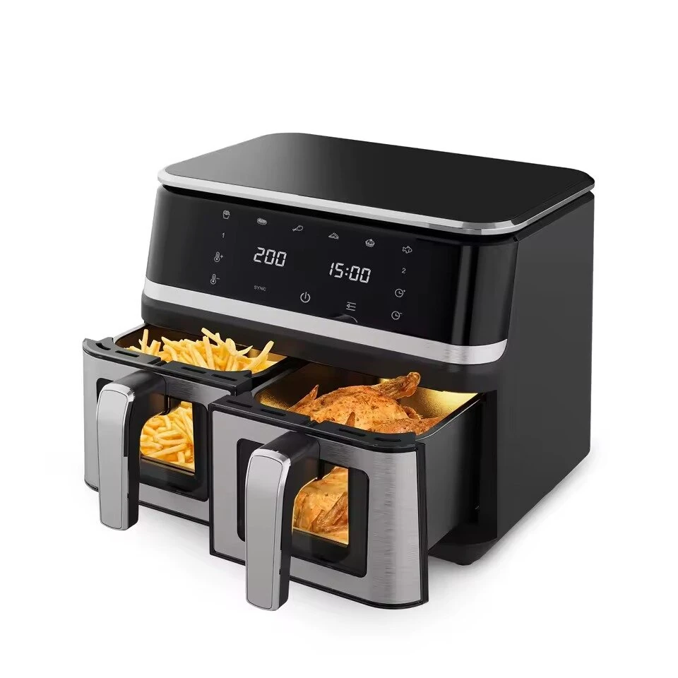 NovuLife 2000W Dual Air Fryer 9L: Διπλό Καλάθι & Ψηφιακή Οθόνη μόνο με 79,90€ στο Banggood