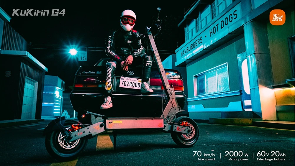 KuKirin G4 (2026) Electric Scooter: 2000W, 70km/h, 75km Αυτονομία! Τώρα στα 839,00€ από Geekbuying!