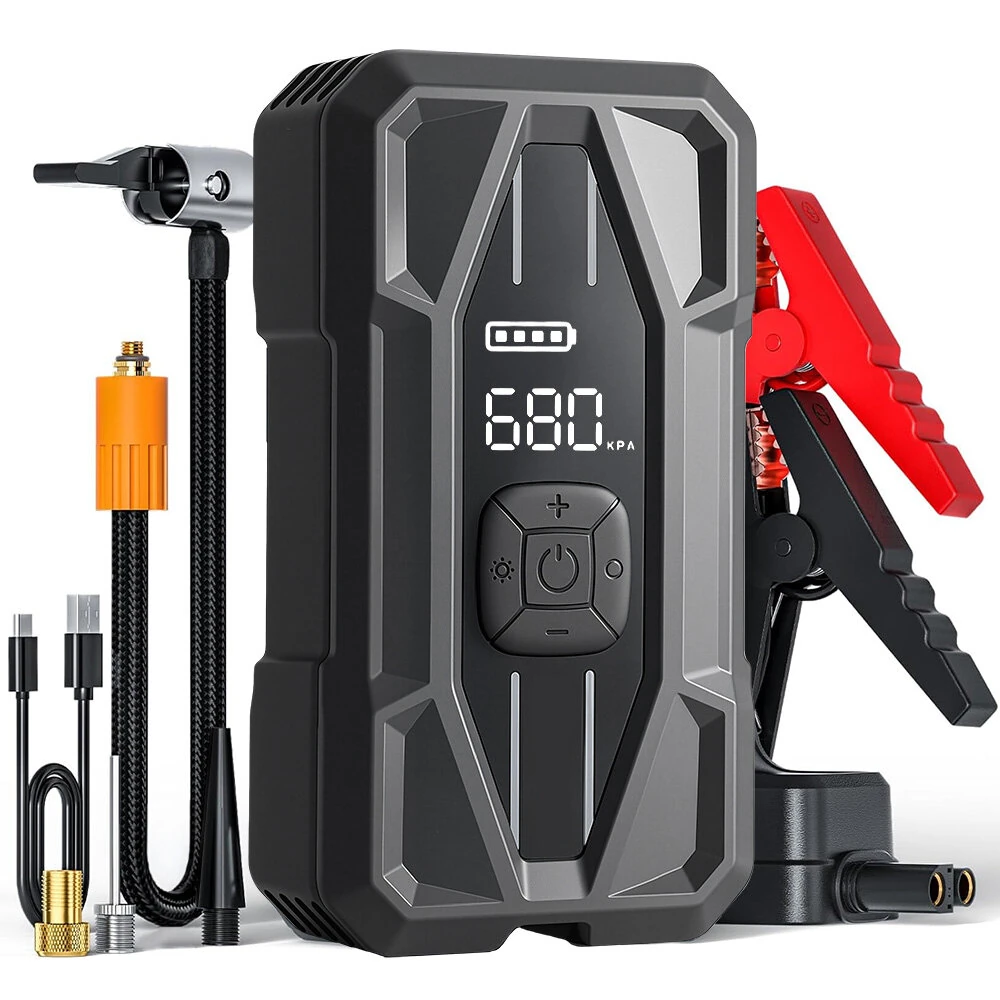 Απόκτησε τον απόλυτο 12V 5000A Jump Starter με αεροσυμπιεστή & Power Bank PD30W για 10L βενζίνη/8L diesel, 49,99€ Banggood!