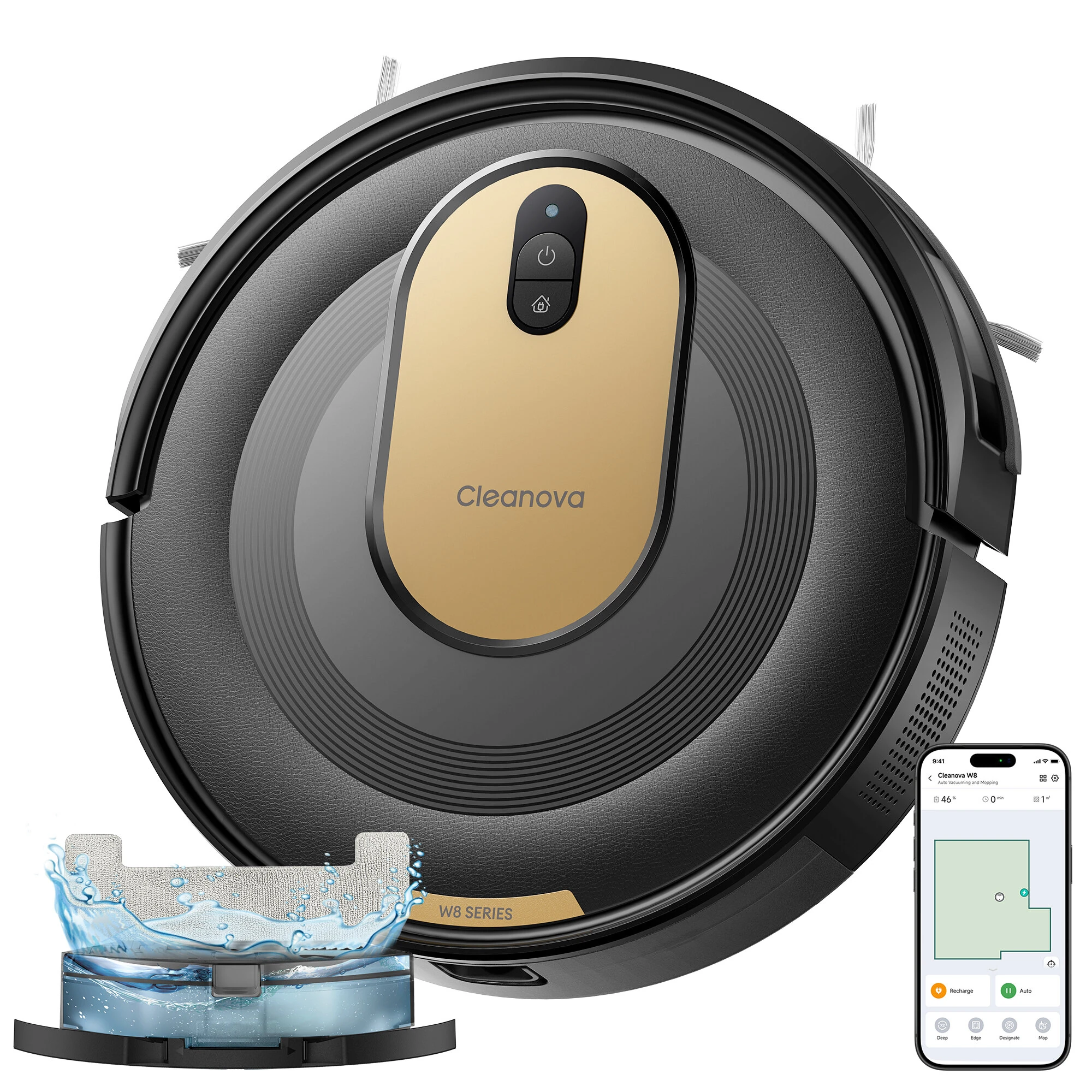 Vactidy W8 Robot Vacuum & Mop Combo: Ισχυρή αναρρόφηση 5000Pa, 150 λεπτά αυτονομία, Έξυπνος έλεγχος – Με 112,99€ από Banggood!