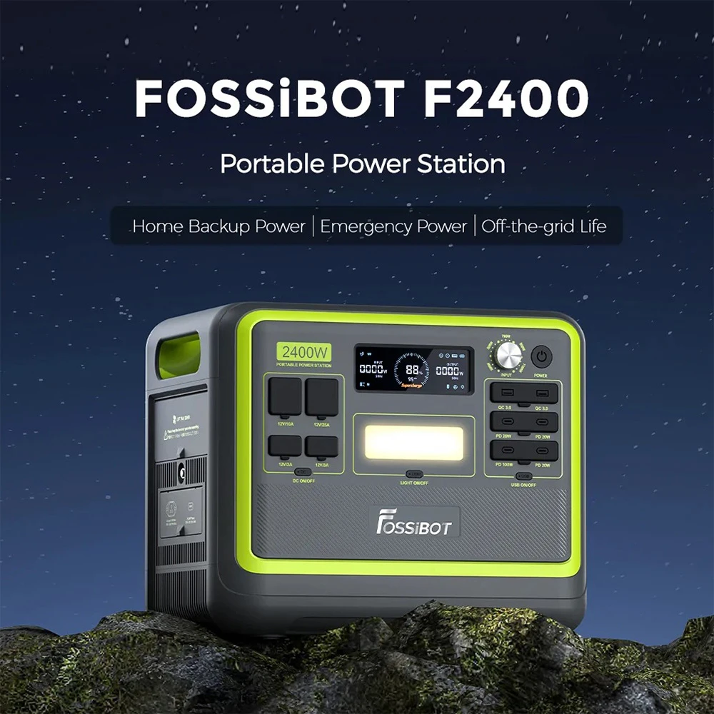 FOSSiBOT F2400: Ο κορυφαίος φορητός σταθμός ενέργειας τώρα μόνο 649,00€ στο Geekbuying!