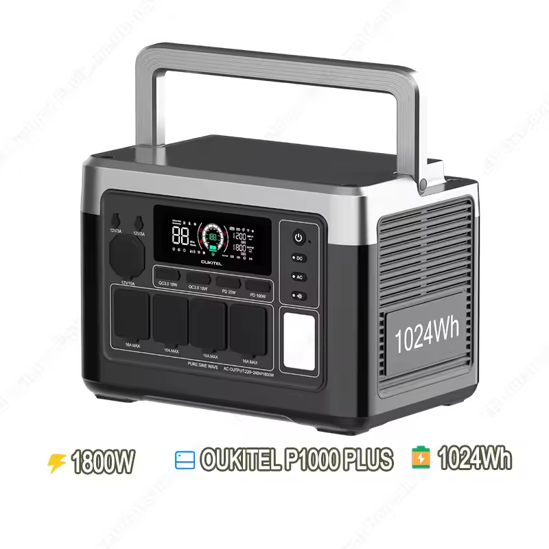OUKITEL P1000E Plus: Φορητός σταθμός ενέργειας 1800W/1024Wh LiFePO4 στα 301,70€ από AliExpress!