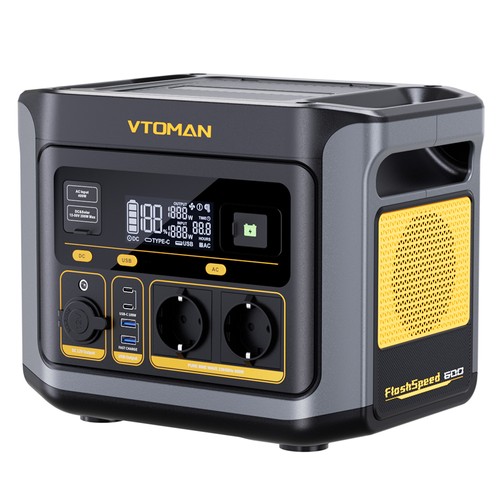 VTOMAN FlashSpeed 600: Φορητός Σταθμός Ενέργειας με 499Wh LiFePO4 & 600W AC στα 299€ από Geekbuying!
