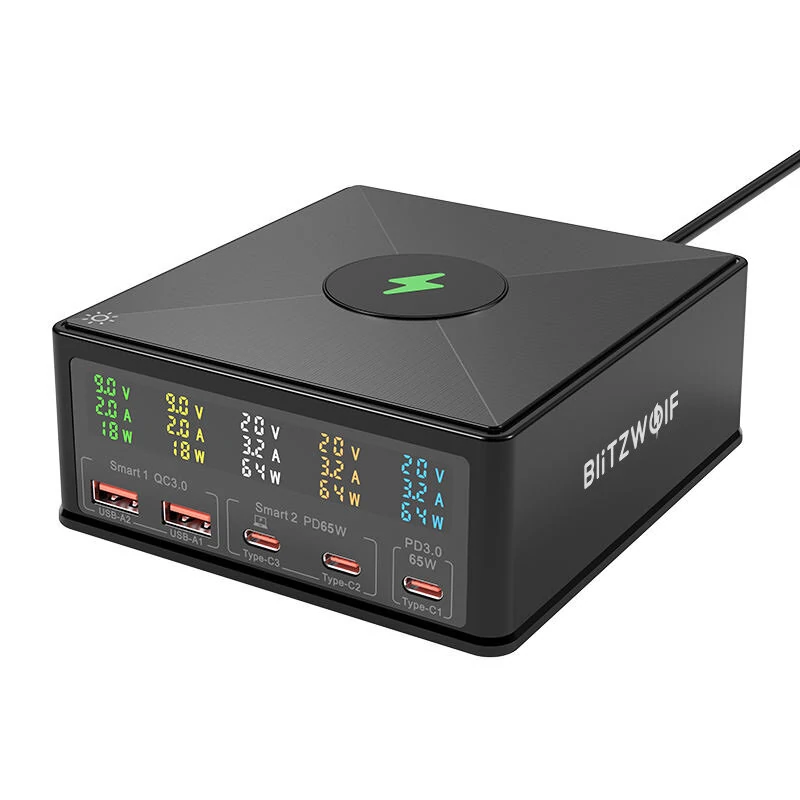 Φορτιστής BlitzWolf 868H 160W με 5 Θύρες & Ασύρματη Φόρτιση 15W – Μόλις 26,90€ στο Banggood!