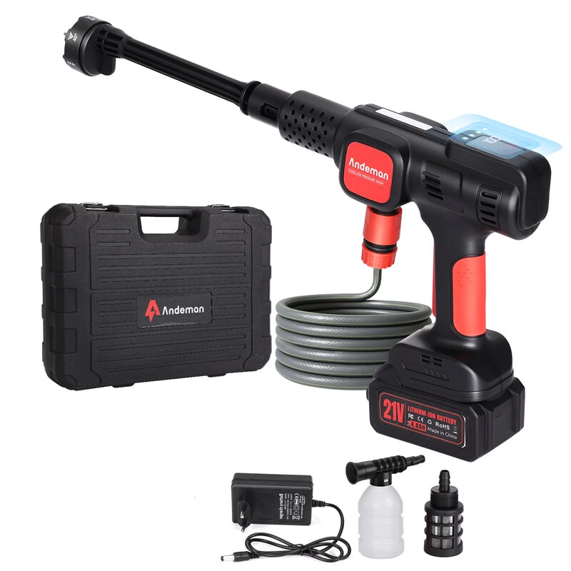 Andeman 3.0Ah 4Gears Electric Spray Gun Brushless Electric High Pressure Washer 6 in 1 Car Washing Garden Water Spray Gun με 34,80€ από το Banggood