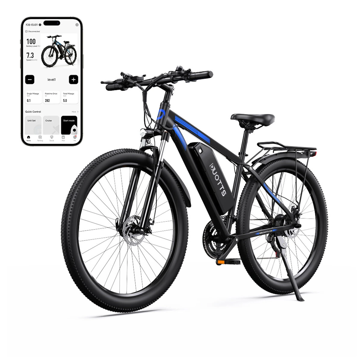 DUOTTS C29: Ηλεκτρικό Ποδήλατο 750W με Τροχούς 29" και Σχάρα στα 779,00€ από το Banggood