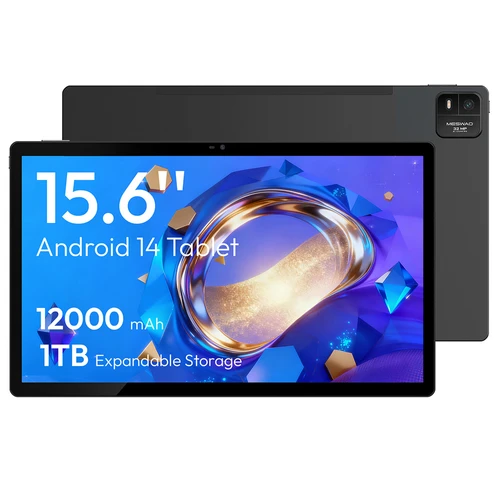 MESWAO B3 Pro Tablet, 15.6 inch 1920*1080 IPS Screen, MTK Helio G99 8 Cores, 8GB RAM 256GB ROM, Android 14, WiFi 5 Bluetooth 5.0, 12000mAh Battery, 32MP+5MP Camera, 4*Speakers - EU Plug, Black με 309,00€ από το Geekbuying