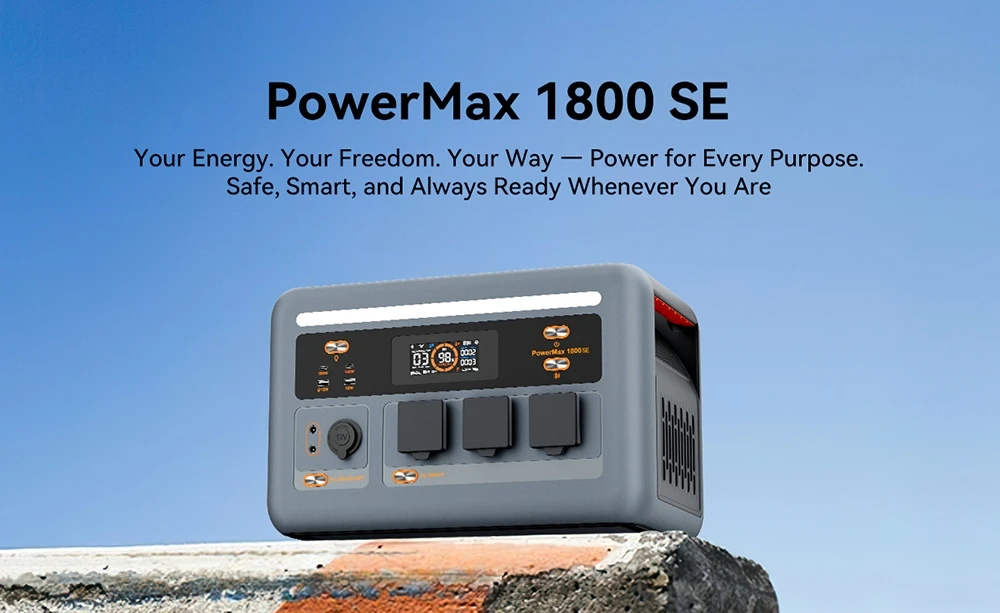 ΑΠΟΚΤΗΣΕ το Blackview Oscal PowerMax 1800 SE Power Station με 1024Wh LiFePO₄, 1800W και UPS στα 439,00€ από το Geekbuying!
