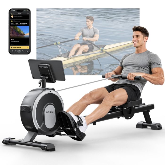 Akluer RM001 Magnetic Rowing Machine: 16 Επίπεδα Αντίστασης, Αθόρυβη Λειτουργία & Kinomap Support! Με 188€ από GShopper!