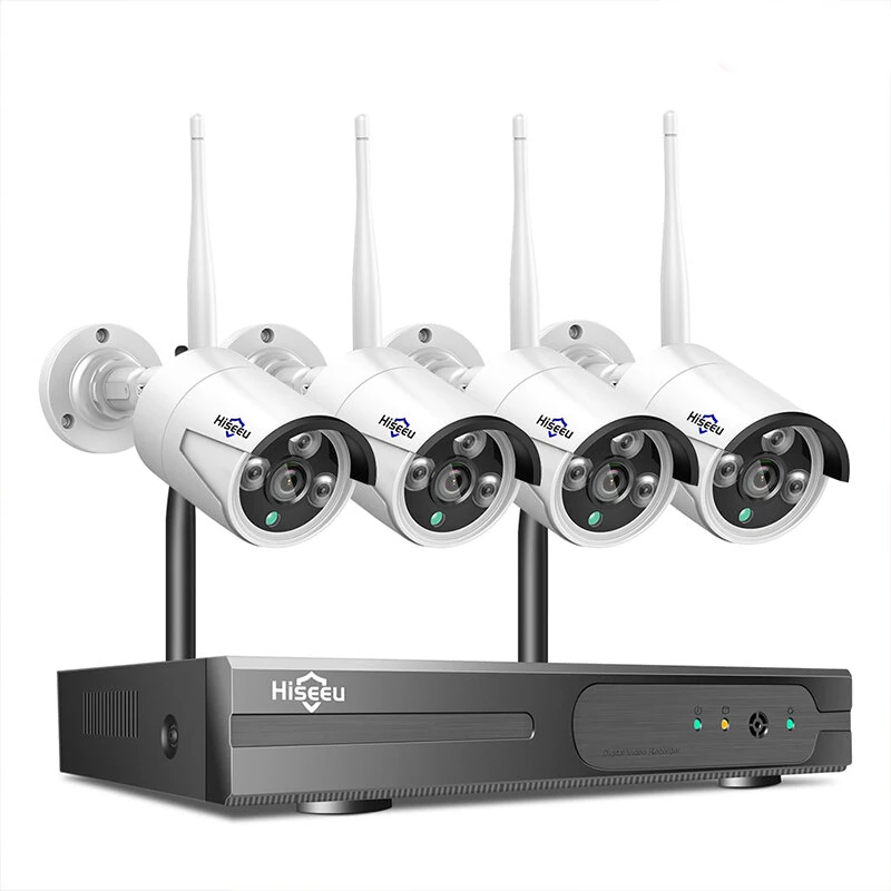 Hiseeu WK 4HB615: Ασύρματο Σύστημα 4 Καμερών 5MP με Human Detection & Night Vision - 114,00€ στο Banggood