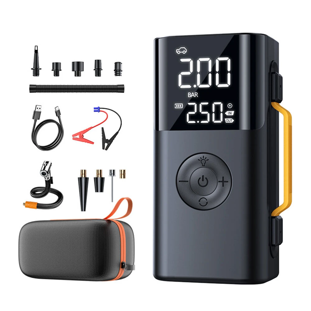 QS213 All-in-One: Εκκινητής, Φουσκωτής & Power Bank 12V (6000/10000mAh) με οθόνη - Μόνο 50€ στο Banggood!