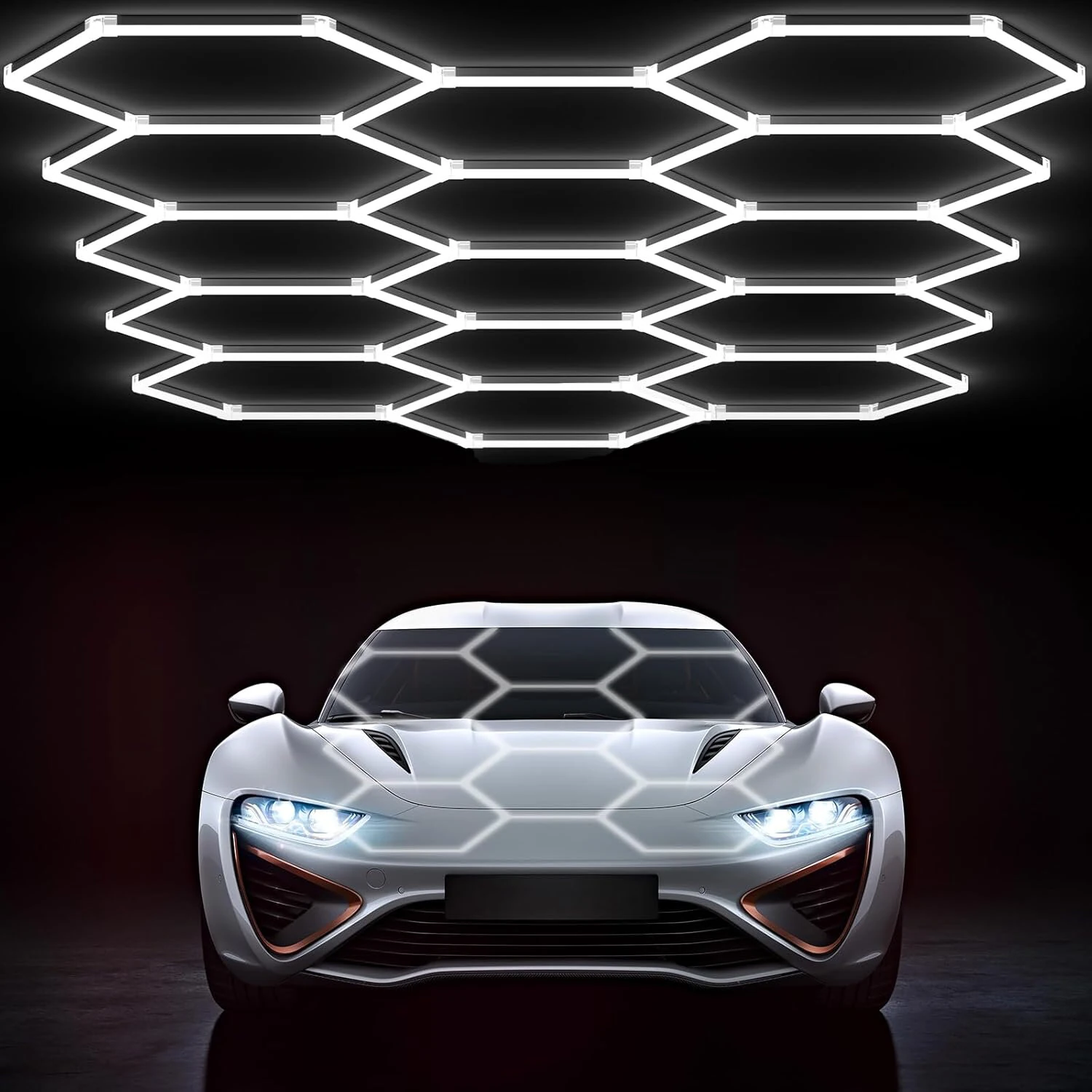 Φωτιστικό Οροφής LED Elfeland Hexagon 6500K για Γκαράζ, Συνεργείο, Γυμναστήριο – Τώρα με 109,99€ στο Banggood!