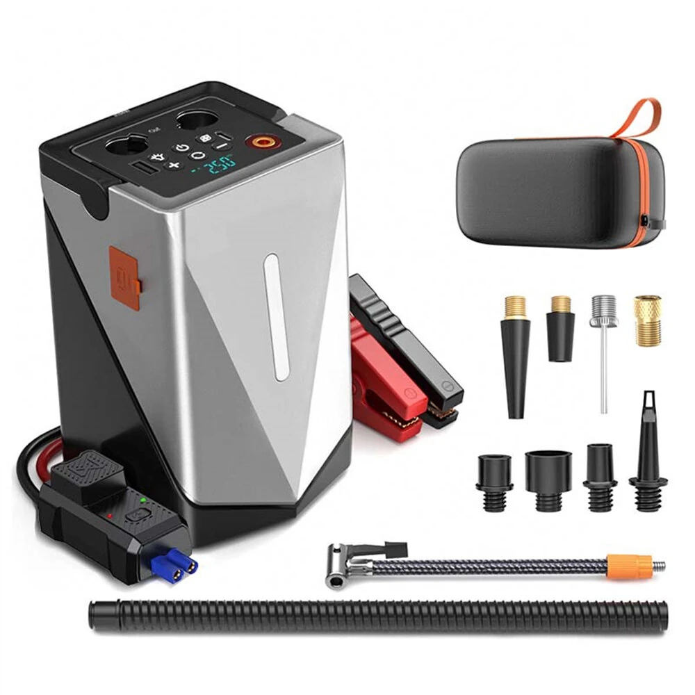 Εκκινητής Αυτοκινήτου 6000A, Φουσκωτής & Power Bank 24000mAh GF 01 - Όλα σε Ένα με 50€ από Banggood!