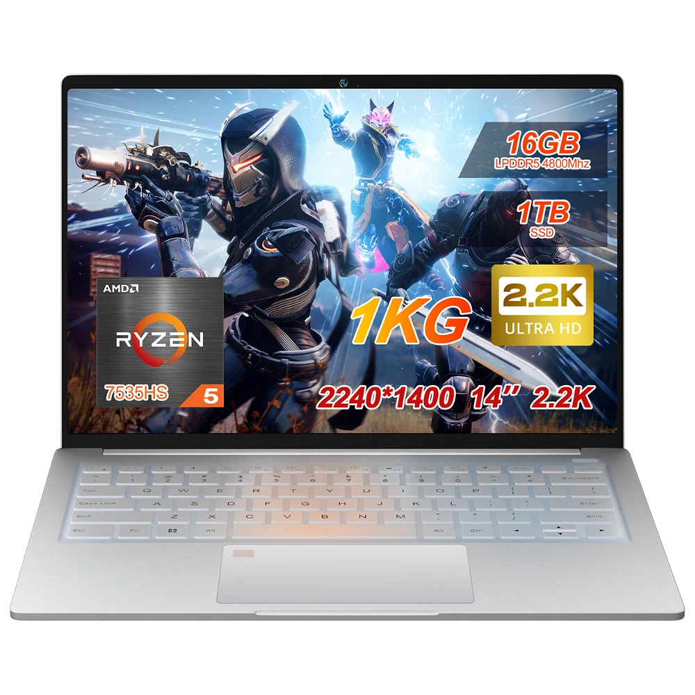 Ninkear S14 Laptop 14 ιντσών 2.2K, Ryzen 5 7535HS, 16GB/1TB SSD, 1kg βάρος, μόνο 426,70€ από το Banggood