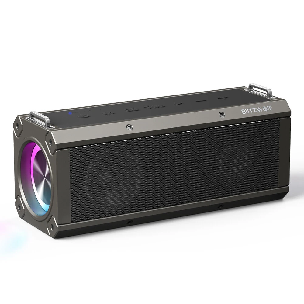 BlitzWolf BW WA3 Pro 120W bluetooth Speaker Portable Speaker Quad Drivers Deep Bass Diaphragm EQ Stereo RGB Light TWS 16000mAh Power Bank Outdoors Wireless Speaker με 62,00€ από το Banggood