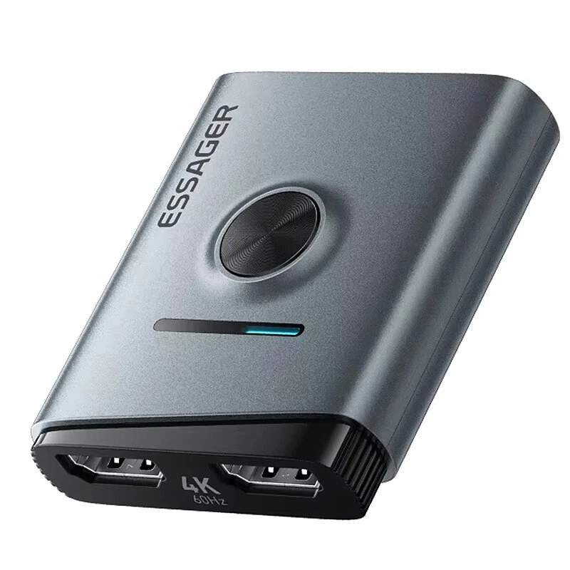 Αποκτήστε τον Essager ES QH02 Bidirectional HD Switcher 4K@60Hz για PC/PS5/Xbox στα 16,00€ από το Banggood!