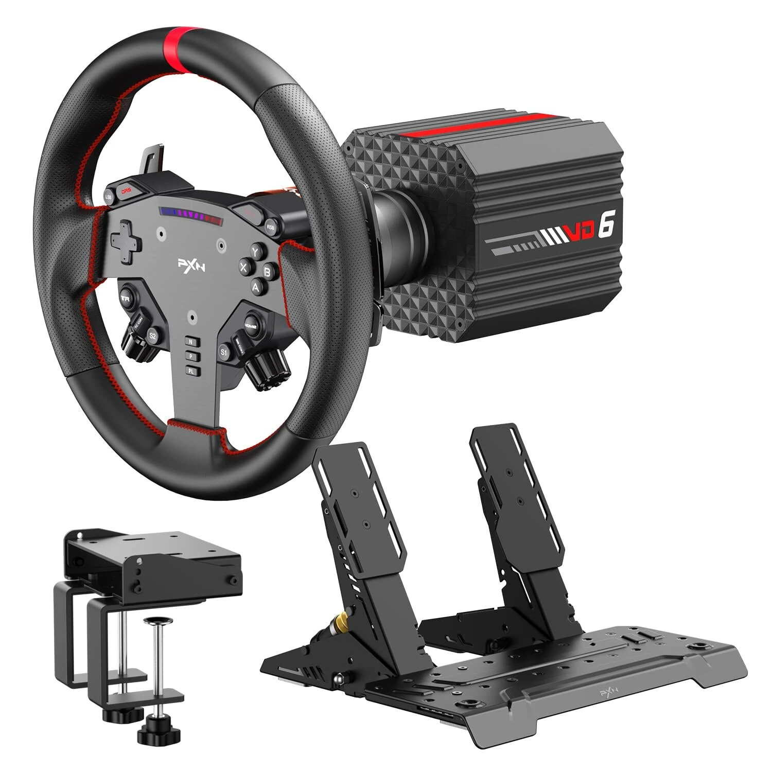 PXN VD6 Bundle PC Sim Racing Setup: Τιμόνι Direct Drive 6 Nm στα 264,50€ από το Banggood!